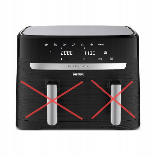 Tefal EY9018 Dual Easy Fry dwukomorowa frytkownica na gorące powietrze