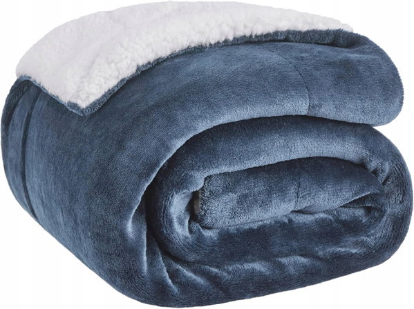 Koc Bedsure polar 150 cm x 200 cm brązowy