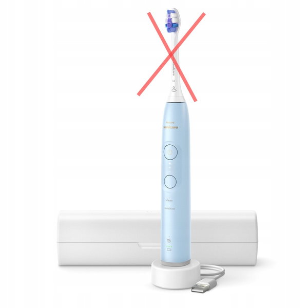 Philips Sonicare 6100 szczoteczka soniczna z etui niebieska HX7406/02
