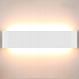 Lampa LED Lightess 40CM-Weiss-Warmweiss biała 18W IP44 do wnętrz