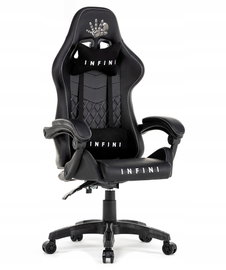 Fotel gamingowy czarny INFINI Five Black