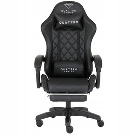 Fotel Gamingowy QUATTRO Black