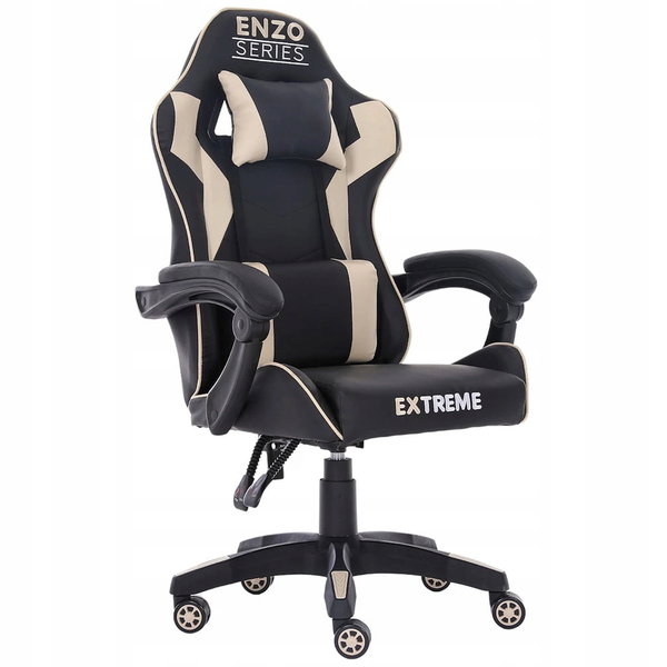 Fotel gamingowy beżowy Enzo Beige