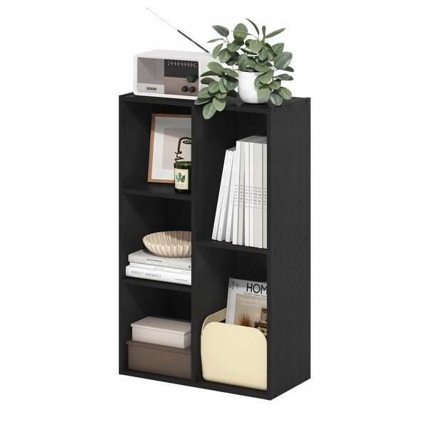 Regał Półka Furinno Luder 5-Cube Blackwood odwracalne półki