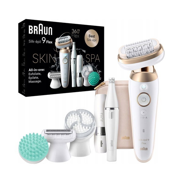 Depilator do bikini nóg twarzy Braun 9-681 3D SkinSpa FaceSpa + 12 dodatków