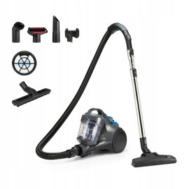 Odkurzacz Amazon Basics kompaktowy szary 850W filtr HEPA 1.3L