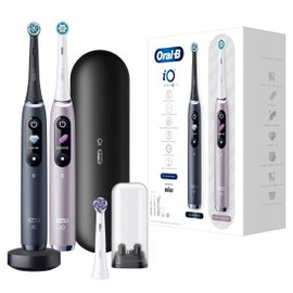 Szczoteczka Oral-B iO Series 9 Duo Black Onyx Rose Quartz 2 szt najlepsza