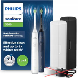 Szczoteczka soniczna Philips Sonicare 5500 HX7119/01 2 szt. biała/granatowa