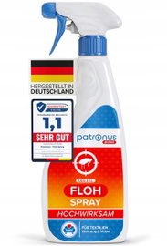 Spray na pchły Patronus Fleaspray cytrynowy 500ml