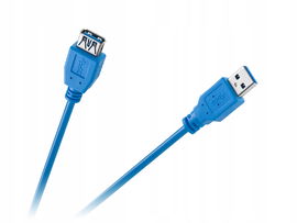 Kabel przedłużacz USB 3.0 1,8m niebieski