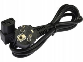 Kabel zasilający sieciowy do komputera kątowy 1,5 m