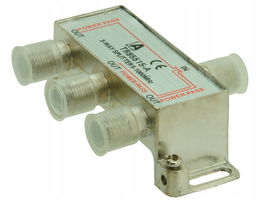 Splitter rozgałęziacz antenowy DVB-T2 3 wyjścia z power pass