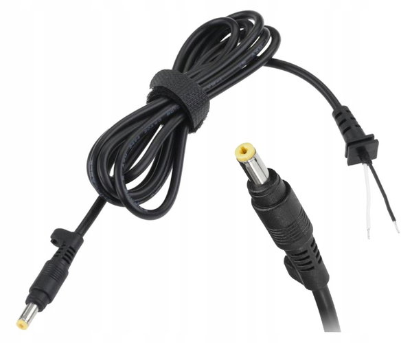 Wtyk 4,8/1,7 (18,5V/4,9A) sieciowy z kablem do montażu Quer