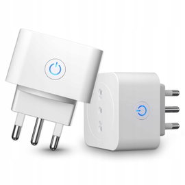 Gniazdko SMART z WiFi wtyk Włochy gniazdo Włochy+Polska przejściówka 2 szt.