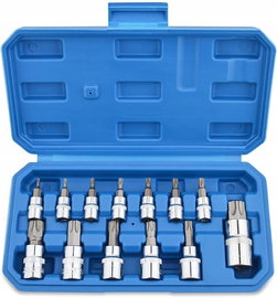 Zestaw kluczy nasadowych Torx T10-T70 13 elementów Gunpla