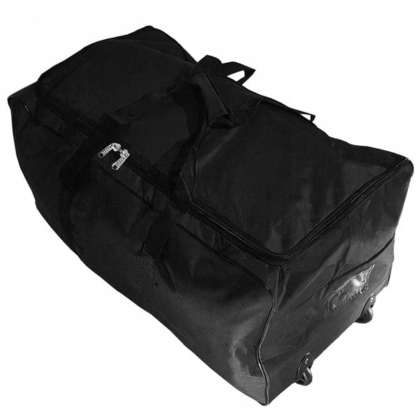 Czarna sportowa duża torba z kółkami XXL 140L 80cm