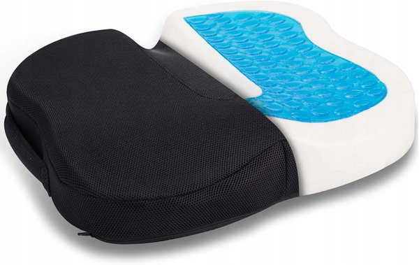 Poduszka ergonomiczna TravelEase z żelem i pianką pamięciową na plecybiodra