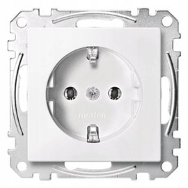 Gniazdo elektryczne Schneider Merten System M biel polarna MEG2301-0419