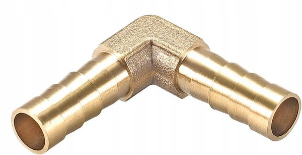 Pneumatyczne złącze kolankowe 8 mm 90 stopni mosiężne Sourcing Map