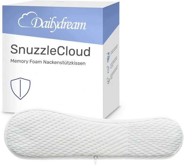 Poduszka piankowa z pamięcią Dailydream SnuzzleCloud 60x40x9/11 cm biała