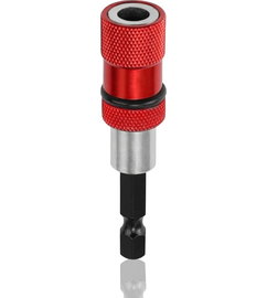 Adapter magnetyczny do bitów hex 1/4" czerwony stal nierdzewna