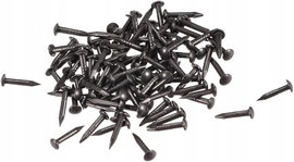 Ozdobne gwoździe mosiężne 1,2x8 mm czarne 50 sztuk gwoździki