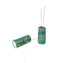 Kondensator 2200uF-16V 2200uF/16V 10X20 lowESR  105C