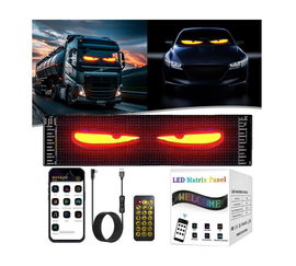 Wyświetlacz RGB LED 16x96 Rozmiar 120x595mm Pilot + Bluetooth Oczy diabła