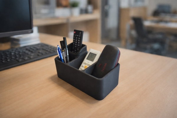 Stojak Organizer na piloty Telefon pojemnik 4-komorowy