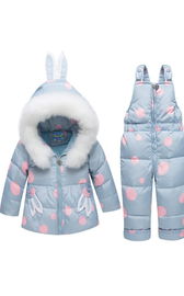 Komplet kurtka spodnie cieply zimowy dwuczęściowy