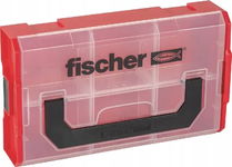 Pudełko organizer odcienie czerwieni przezroczysty Fischer L-Box Mini