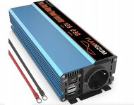 Przetwornica FLAMEZUM 1000 W, z 12 V na 230 V, czysta sinusoida, 2xUSB
