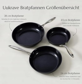 SOLIDNY Komplet PATELNI 3szt GASTRO