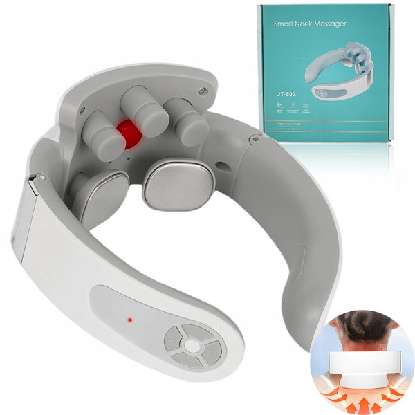 Inteligentny elektryczny Neck Massager z terapią cieplną do łagodzenia bólu