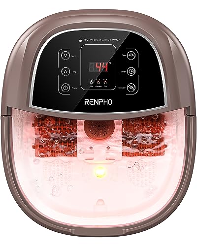 RENPHO masażer do stóp z hydromasażem, podgrzewaniem i bąbelkami