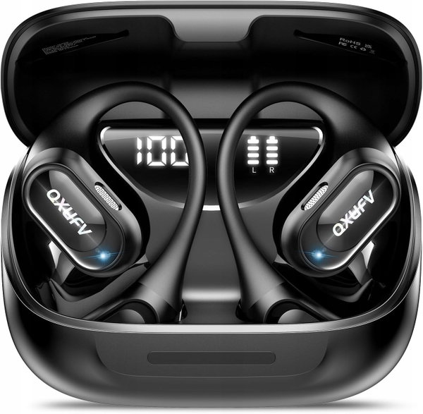 Słuchawki bezprzewodowe Bluetooth open ear z mikrofonem wodoodporne 48h