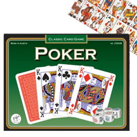 „2 talie Piatnik Poker – trwałe karty do Makao, Poker, Tysiąc i inne”