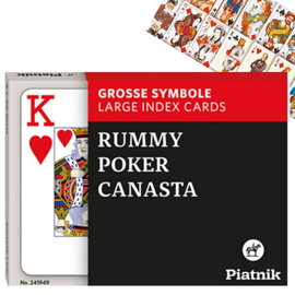 „2 talie Piatnik Standard – trwałe karty do Makao, Poker, Tysiąc i inne”