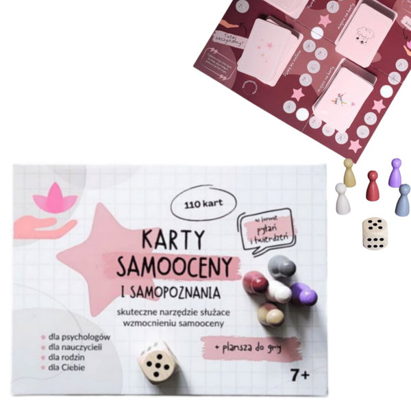 Gra planszowa Karty samooceny i samopoznania. Psychologia.org 7+
