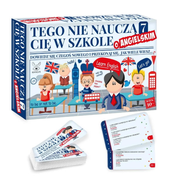 Gra Edukacyjna Kangur Tego nie nauczą cię w szkole 7. O Angielskim