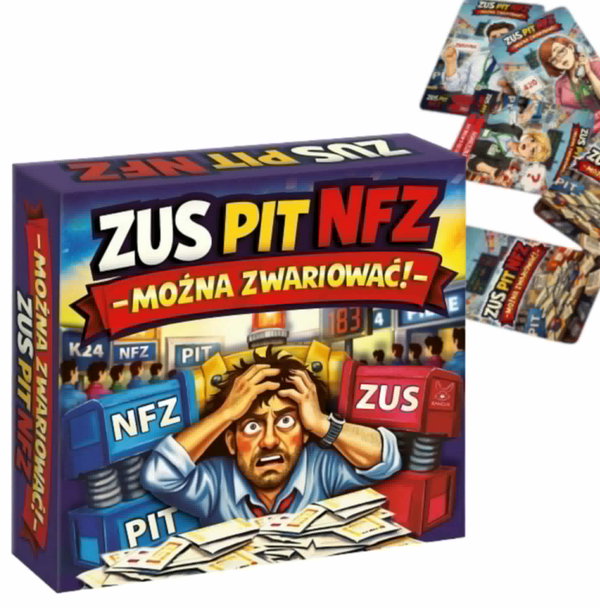 ZUS PIT NFZ - można zwariować! Humorystyczna gra Kangur 16+