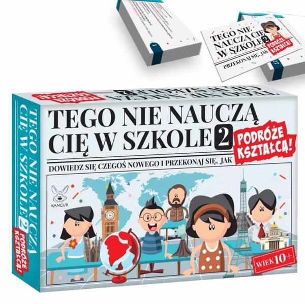 Gra planszowa Kangur Tego nie nauczą Cię w szkole 2. Podróże kształcą