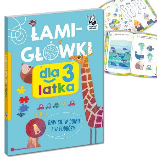 Łamigłówki dla 3-latka Kapitan Nauka 3+
