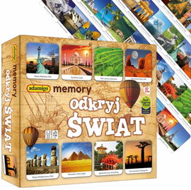 Gra Edukacyjna Memory Odkryj Świat | Adamigo 7+