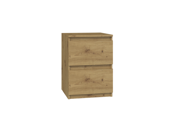 Szafka nocna M2 stolik boczny 2 szuflady  dąb artisan
