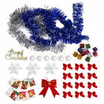 ZESTAW DEKORACJI ŚWIĄTECZNYCH MERRY CHRISTMAS MIX 43 sztuki!! OKAZJA!