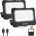 MEIKEE 60W LED Lampa Robocza Akumulatorowa 4 Tryby 5Jasności USB Solar 2PAK
