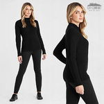 Elegancki damski sweter golf City Comfort rozmiar L niebieski