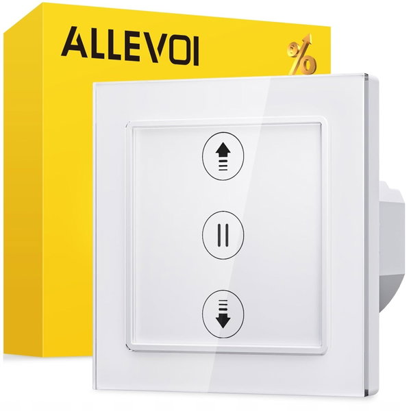 ALLEVOI 1szt Przełącznik żaluzji rolet Smart WiFi przełącznik włącznik