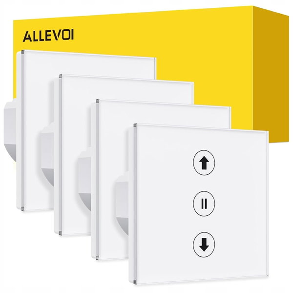 ALLEVOI 4szt Przełącznik żaluzji rolet Smart WiFi przełącznik włącznik